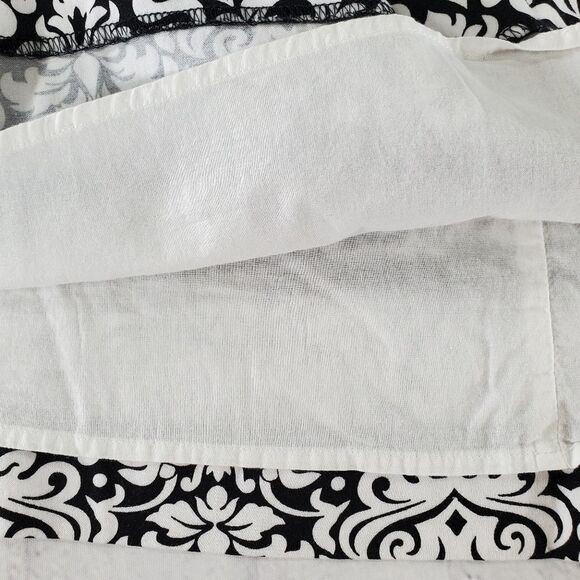 🔺️Charter Club Black & White Damask Skirt Petite 10 - Picture 6 of 10